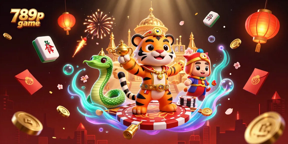 Play the thrilling 789p game with vibrant visuals and exciting casino elements in a dynamic illustration.