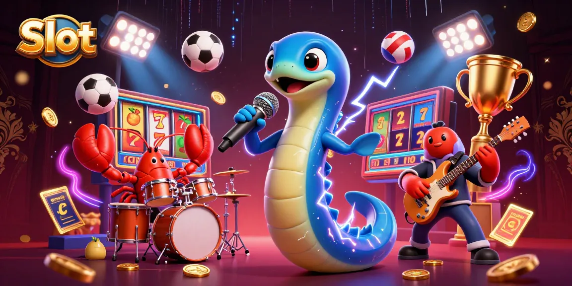 Slot memasukkan elemen judi dengan pemandangan berbagai karakter di panggung kasino bawah laut.