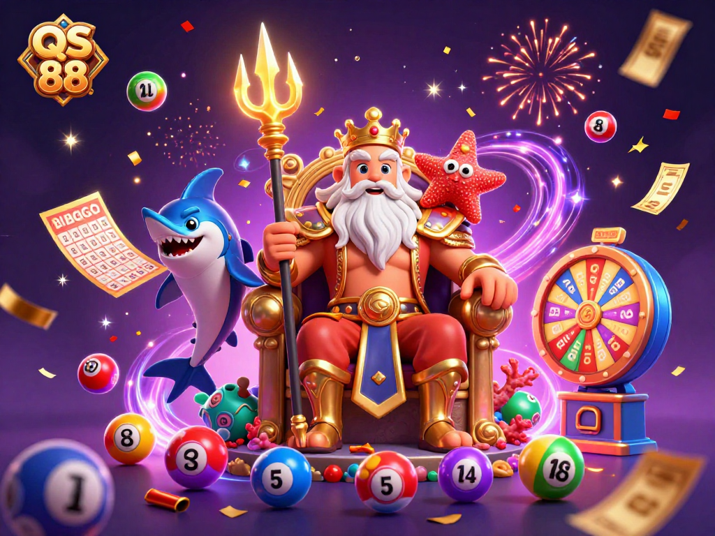 Engage in winning opportunities at QS 88, celebrating lottery excitement with Neptune and vibrant prizes.