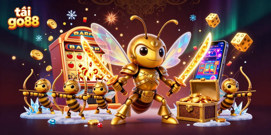 Experience thrilling gaming with tải go88, featuring dynamic slot machines and vibrant casino imagery.
