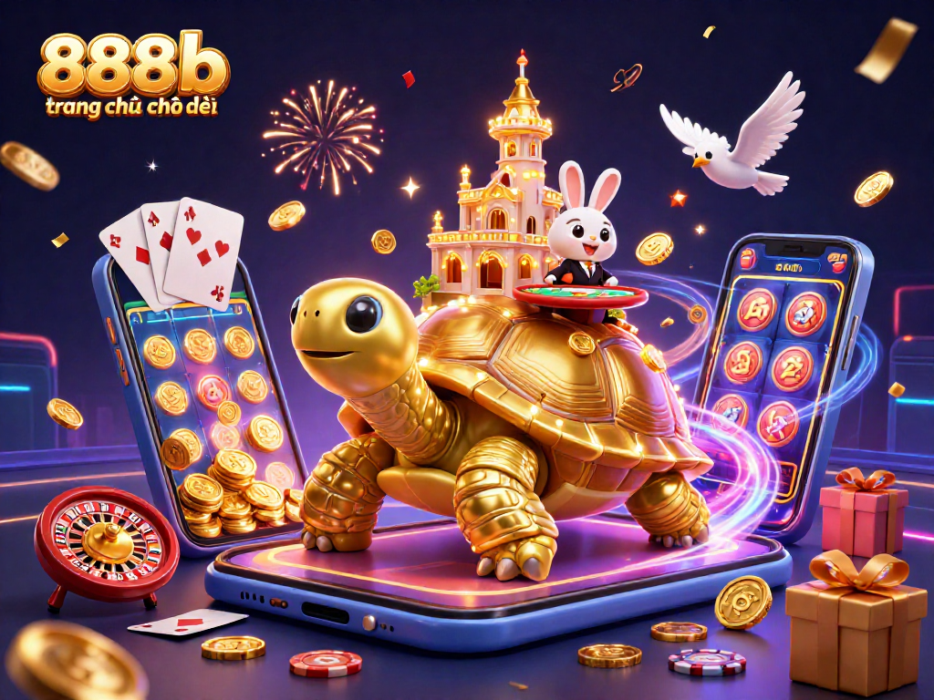 Experience excitement at 888b trang chủ chính thức with our vibrant casino illustration featuring rich details.