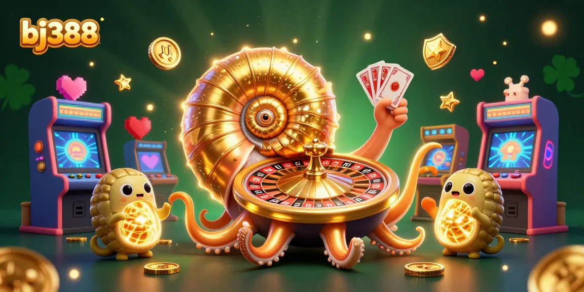 Experience thrilling bets at bj388 with dynamic casino elements in a vibrant 3D scene.
