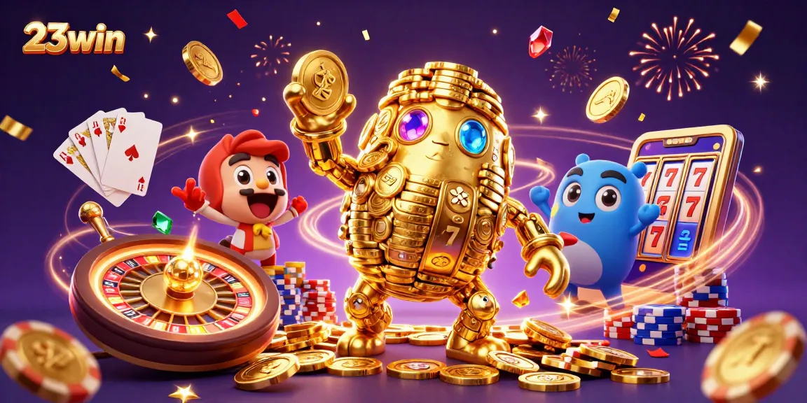 Experience thrilling wins with 23win featuring a golden golem and casino games.
